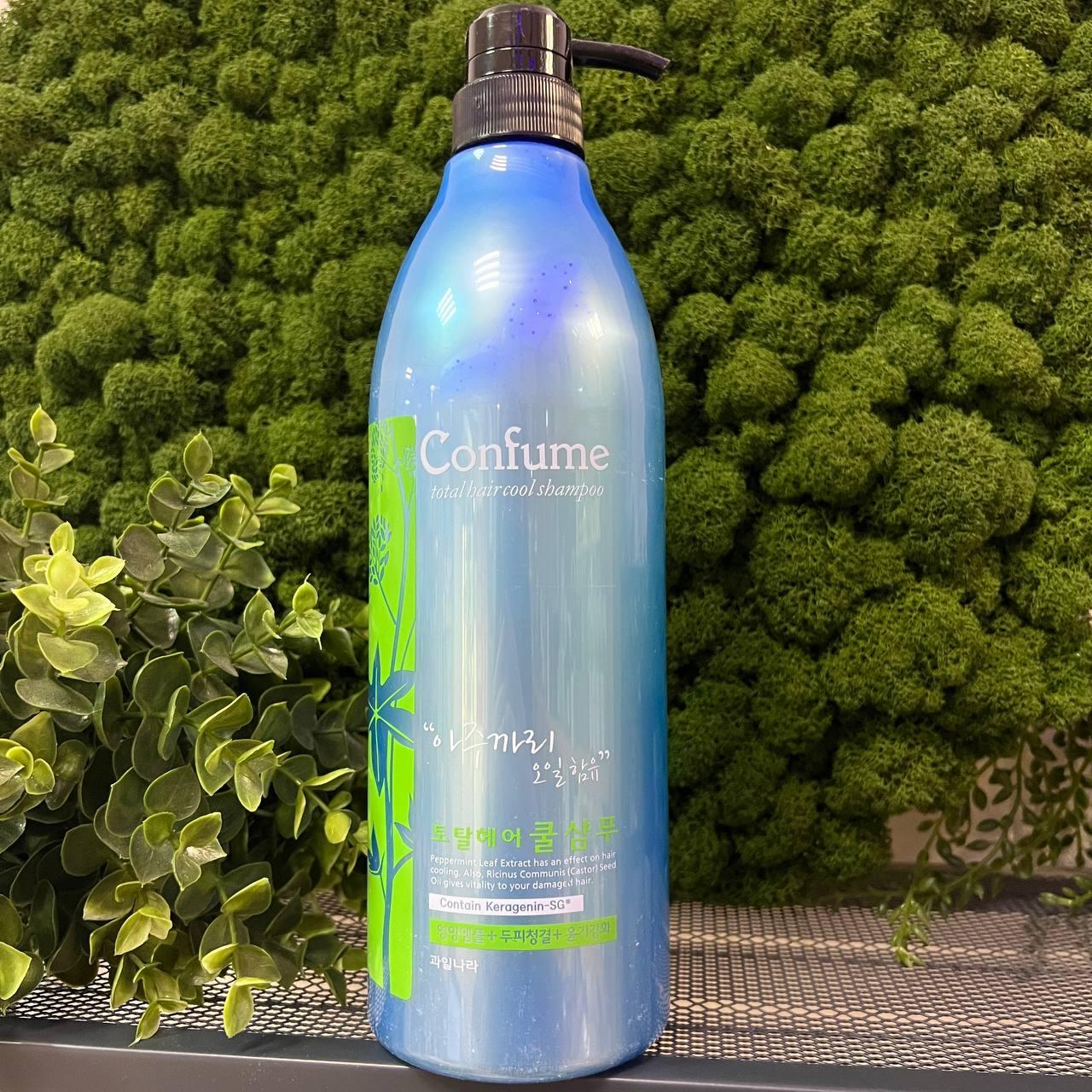 Освежающий шампунь для волос с экстрактом мяты CONFUME Total Hair Cool Shampoo, 950мл