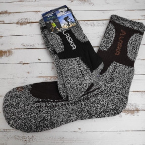 Термоноски Cool Pile Socks, размер 40-46 Alaska (черный узор) - фото 1 - id-p179625874