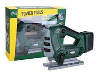 Лобзик игрушечный POWER TOOLS + линейка, работает от батареек, арт.T1406h