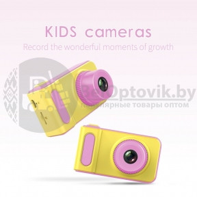 Детский фотоаппарат Kids Camera Summer Vacation Розовый, фото 1
