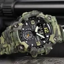 Армейские мужские наручные часы с подсветкой противоударные Skmei 1637 , водозащищенные! - фото 4 - id-p194537280