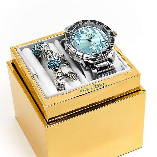 Женские часы Pandopa+браслет в золотой коробке 3 дизайна - фото 3 - id-p194537968