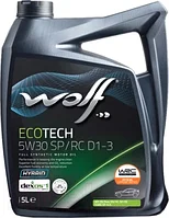 Моторное масло WOLF EcoTech 5W30 SP/RC D1-3 / 16175/5