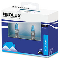 Лампа автомобильная Neolux H1 12V (55W) BLUE 4000K, 2 шт, N448B-2SCB