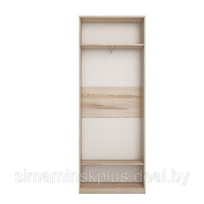 Шкаф для одежды «Денвер», 782 × 374 × 2088 мм, 2 двери, 1 ящик, ясень дезира / бриллиант - фото 2 - id-p194539836