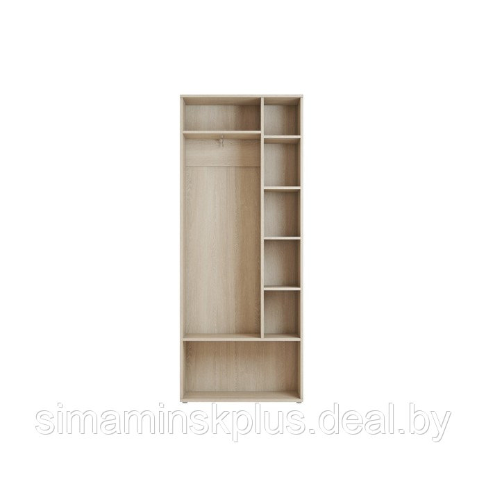 Шкаф 2-х дверный с ящиками «Далиан», 852 × 434 × 2164 мм, цвет дуб сонома / сroko braun - фото 2 - id-p194539837