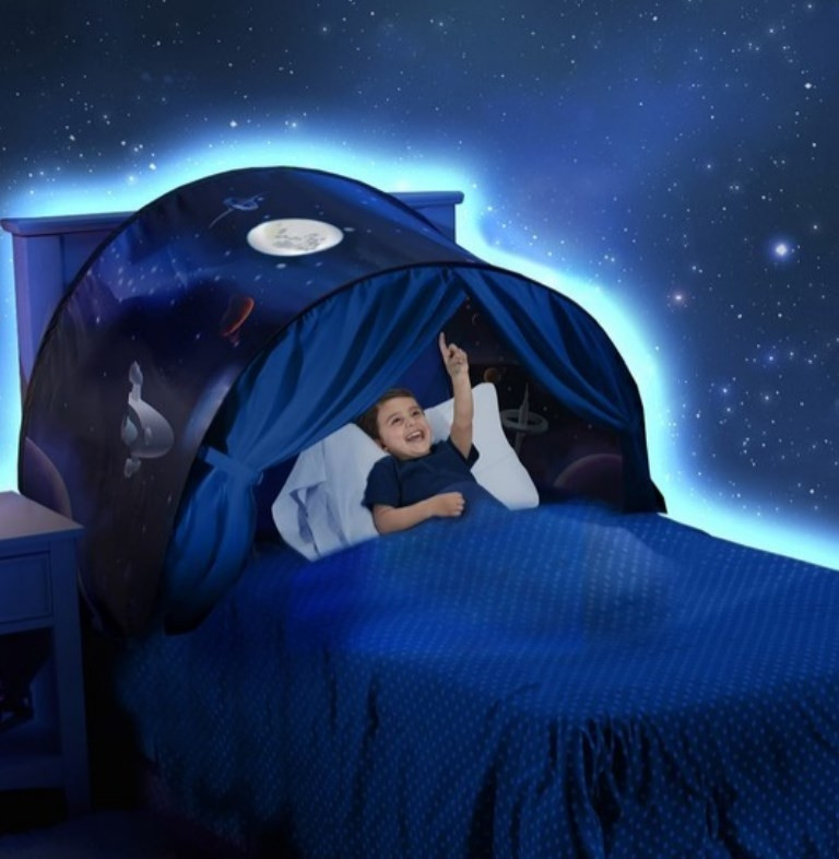 Детская палатка для сна Dream Tents (Палатка мечты) Фиолетовая галактика - фото 4 - id-p194539959