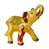 Статуэтка "слон" акрил-золото "ветка" 17 ккю-99199