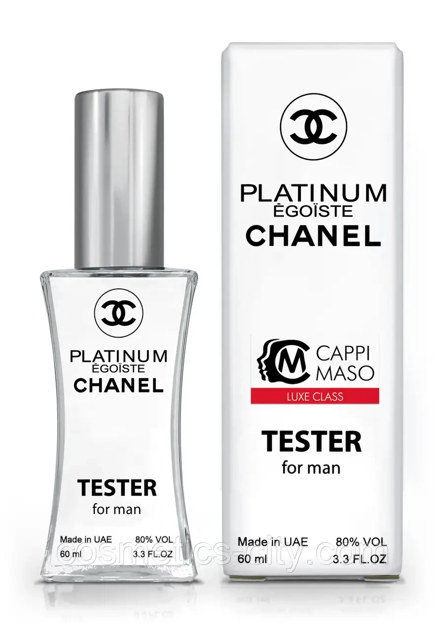 Мужская парфюмерная вода Chanel - Egoiste Platinum Edp 60ml (Tester Dubai) - фото 1 - id-p194540911