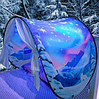 Детская палатка для сна Dream Tents (Палатка мечты) Синяя Волшебные Снежинки, фото 2