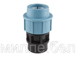 Муфта ПЭ 63 х 1 1/2" вн., AV Engineering