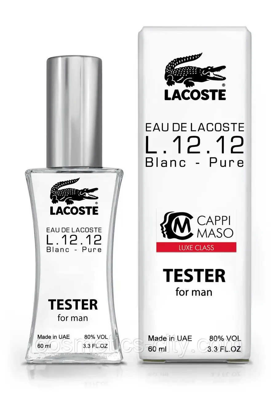 LACOSTE - L.12.12 Blanc pour homme 60 МЛ (Tester Dubai) - фото 1 - id-p194541694
