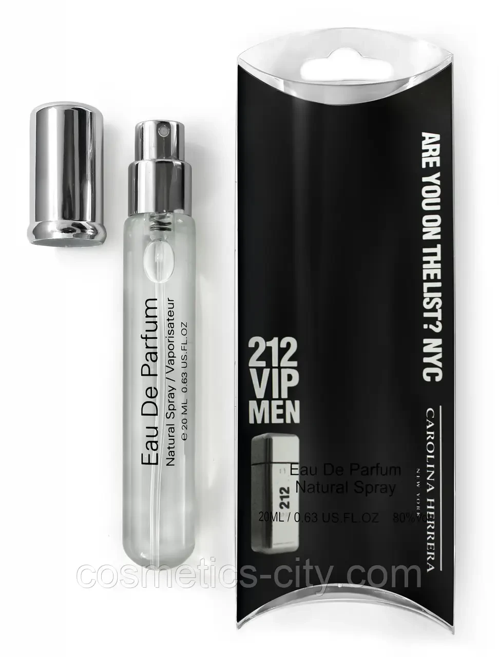 Мужская парфюмерная вода Carolina Herrera - 212 VIP Men Edp 20ml (Tester Dubai)