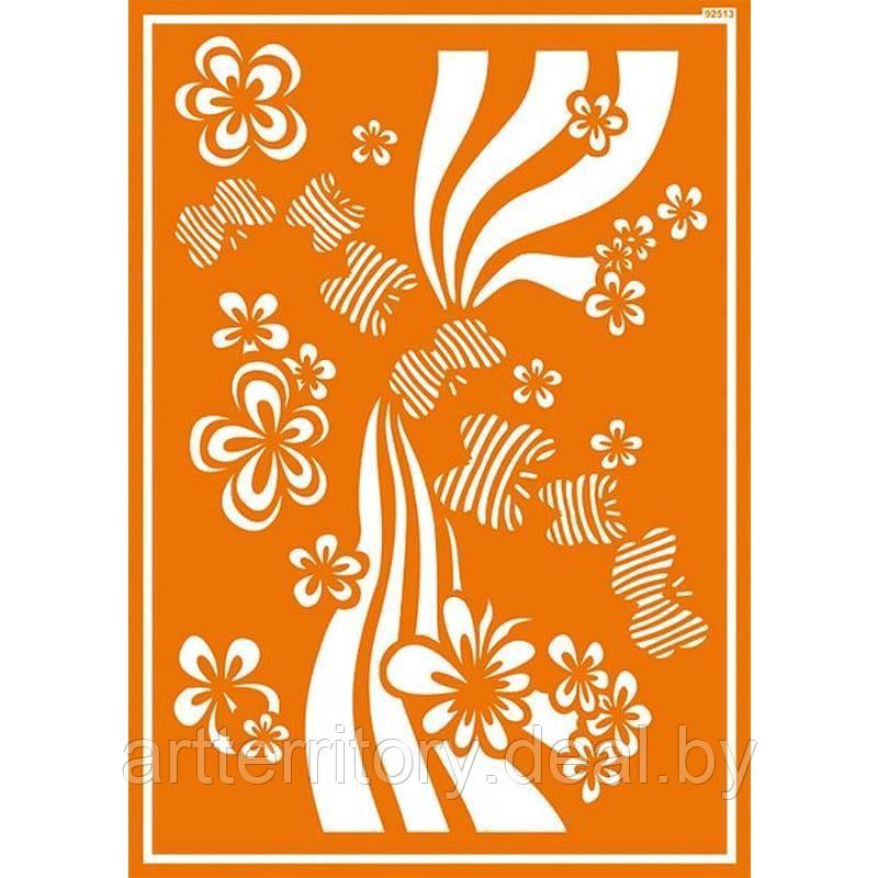 Трафарет для росписи одежды "Сила цветов", А4, "JAVANA"