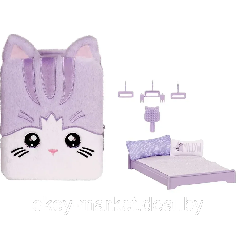 Игровой набор Рюкзак-спальня Na Na Na Surprise Backpack Bedroom с куклой Lavander Kitty - фото 6 - id-p194553681