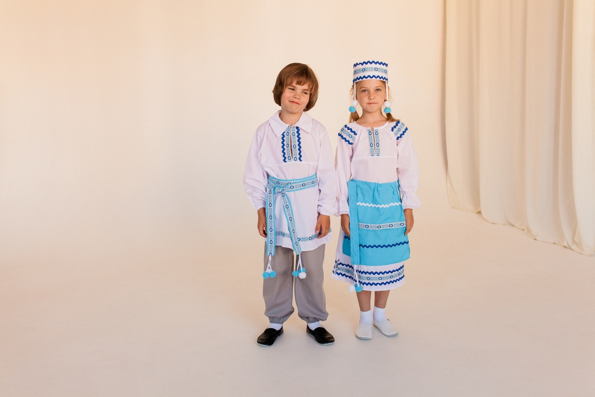 Белорусский народный костюм девочка васильки МИНИВИНИ - фото 2 - id-p194554272