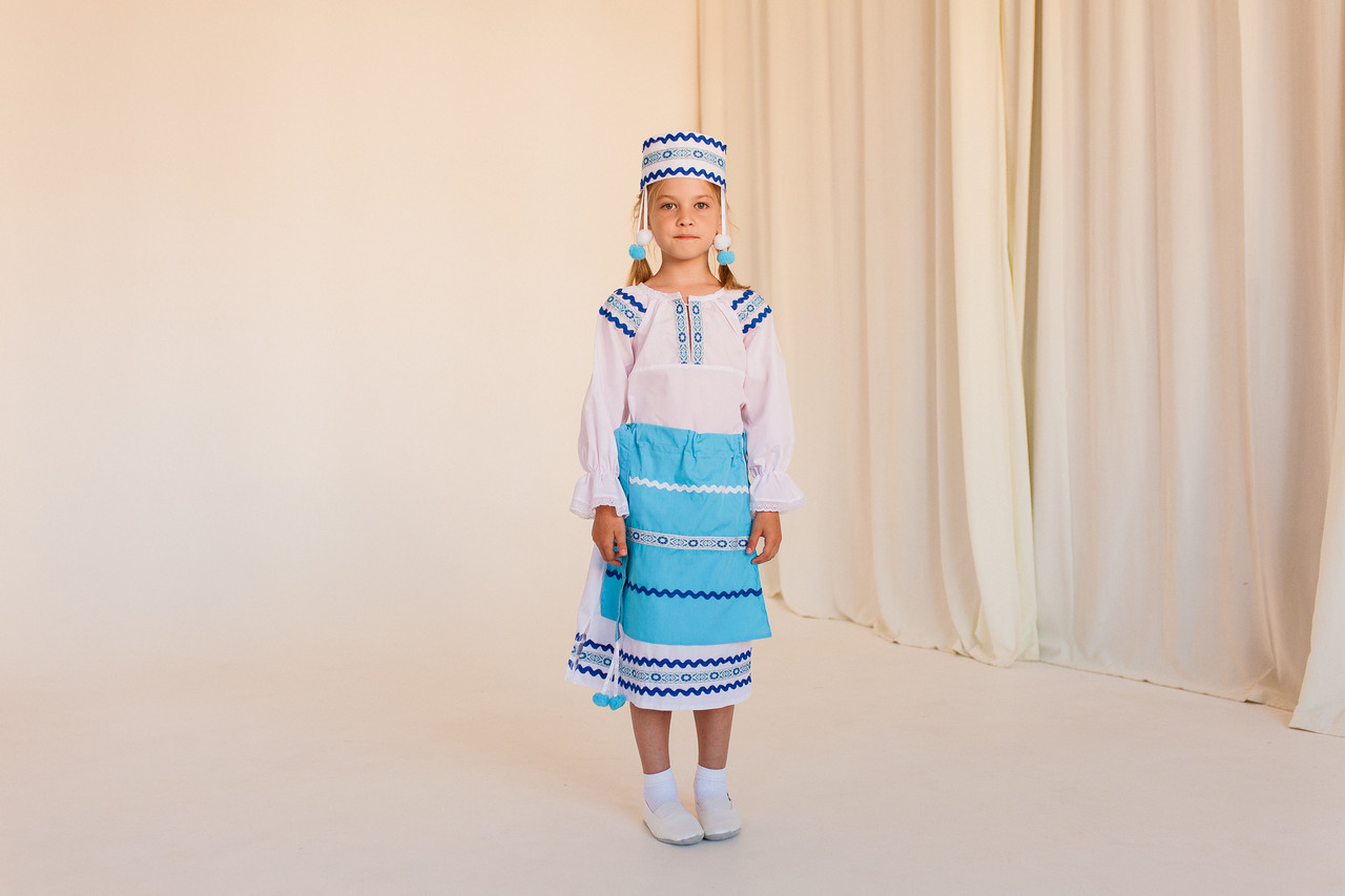 Белорусский народный костюм девочка васильки МИНИВИНИ - фото 5 - id-p194554272