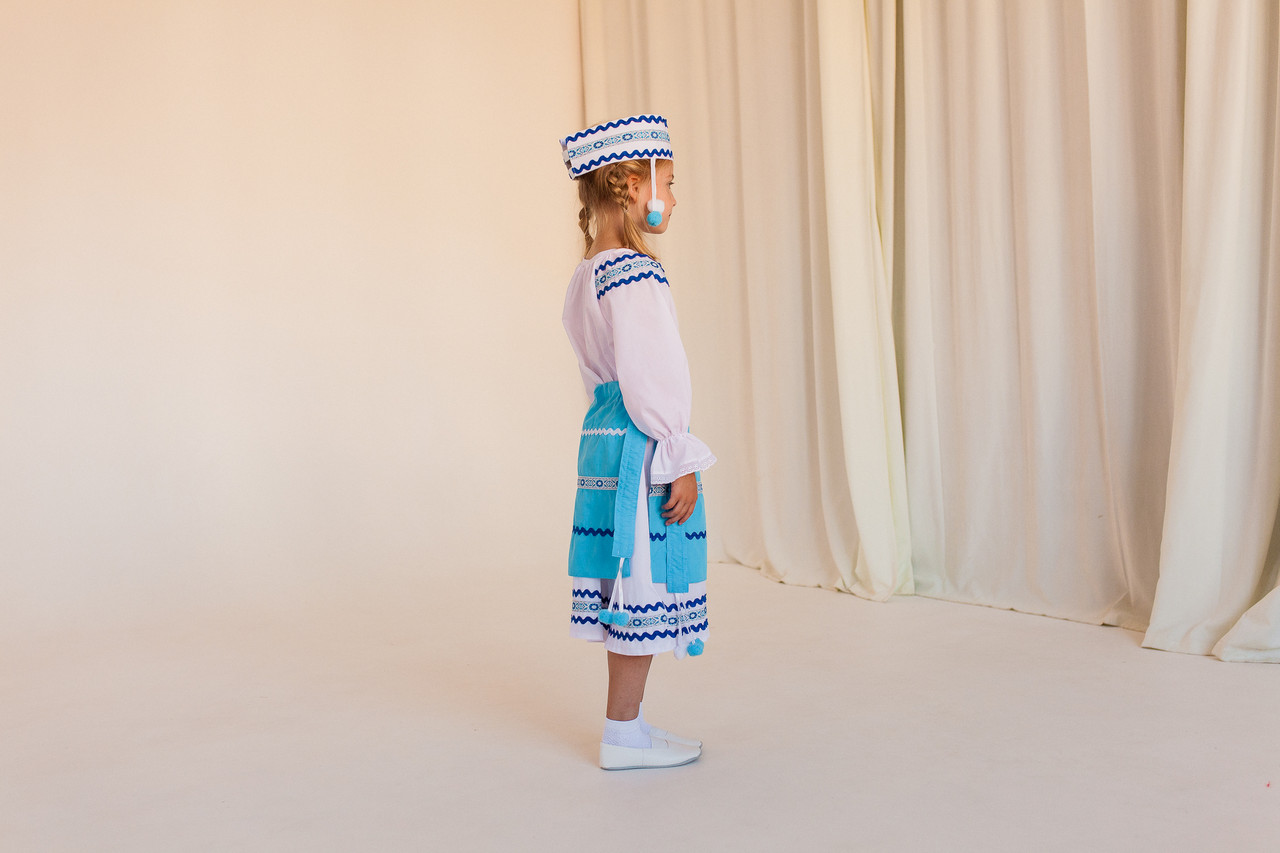 Белорусский народный костюм девочка васильки МИНИВИНИ - фото 3 - id-p194554272