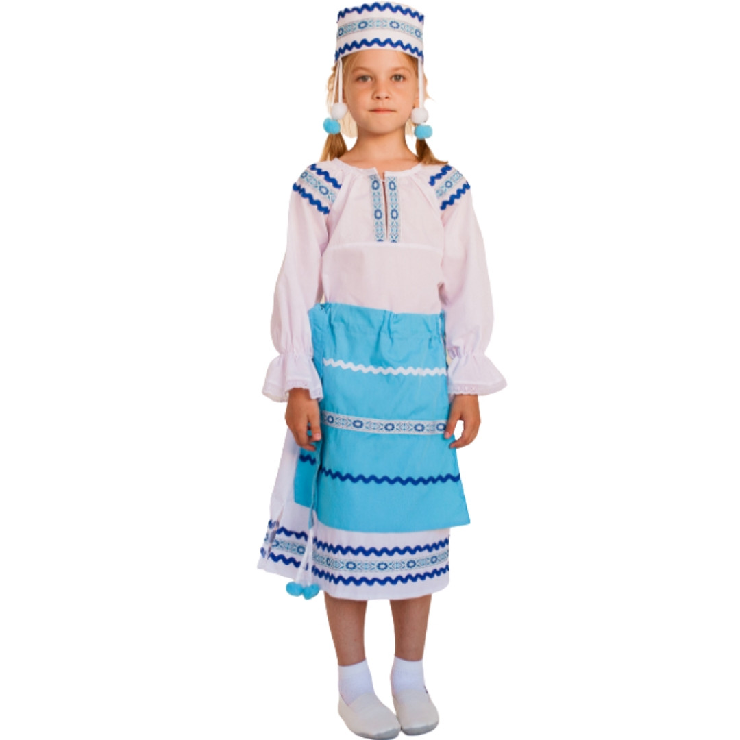 Белорусский народный костюм девочка васильки МИНИВИНИ