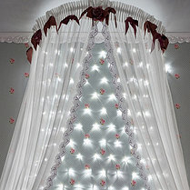 Гирлянда Сеть 1,8х1,5м, прозрачный ПВХ, 180 LED Белые, фото 2