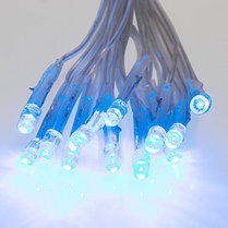 Гирлянда сеть 1,8х1,5м, прозрачный ПВХ, 180 LED, цвет Синий, фото 2