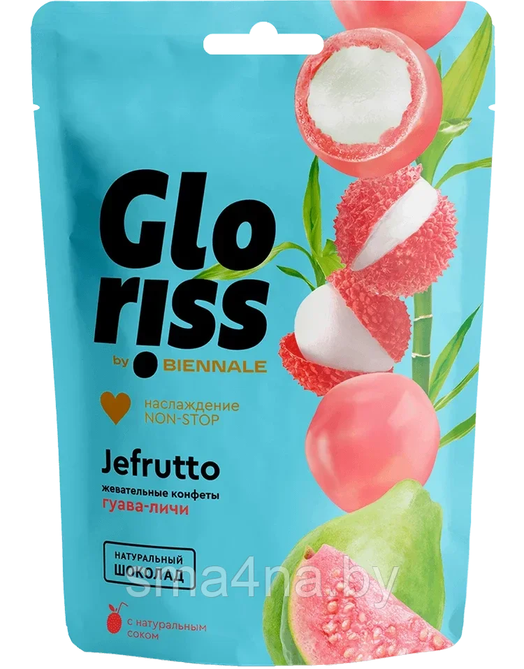 Жевательные конфеты Gloriss Jefrutto гуава-личи