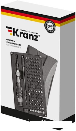 Набор торцевых головок и бит Kranz KR-12-4755 (106 предметов) - фото 1 - id-p194555825