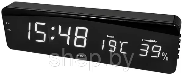 Часы электронные настенные (часы,термометр) VST-805S  Цвет подсветки: белый,синий,красный