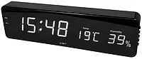 Часы электронные настенные (часы,термометр) VST-805S Цвет подсветки: белый,синий,красный