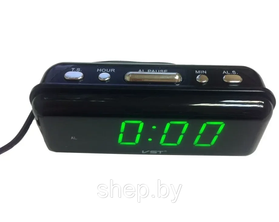 Часы настольные электронные с будильником VST-738 Цвет подсветки : зеленый,красный,белый - фото 3 - id-p194556683