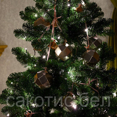 Гирлянда Твинкл-Лайт 20 м, темно-зеленый ПВХ, 160 LED, цвет теплый белый - фото 3 - id-p194557023