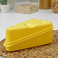 Контейнер для сыра 19,8х10,6х7,5см, цвет желтый