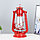 Лампа керосиновая 30см красная 14х18х30 см, фото 3