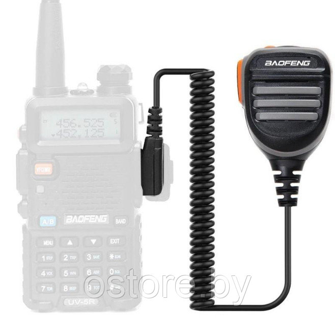 Тангента для рации Baofeng с влагозащитой. PTT Speaker Microphone Waterproof Kenwood - фото 1 - id-p194557208