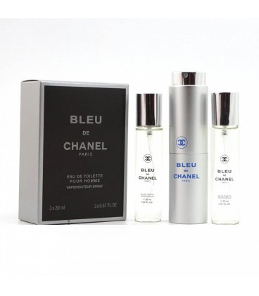 Мужская туалетная вода Chanel - Bleu De Chanel Edt 3*20ml - фото 1 - id-p194557984