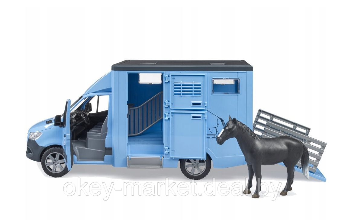 Игрушка MB Sprinter фургон с лошадью Bruder 02674 - фото 3 - id-p194557983