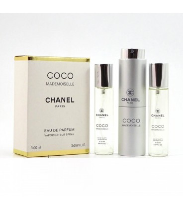 Женская парфюмерная вода Chanel - Coco Mademoiselle Edp 3*20ml - фото 1 - id-p194558023