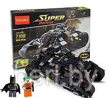 7105 Конструктор Decool Batman Tumbler, 325 деталей, аналог Lego Super Heroes 7888