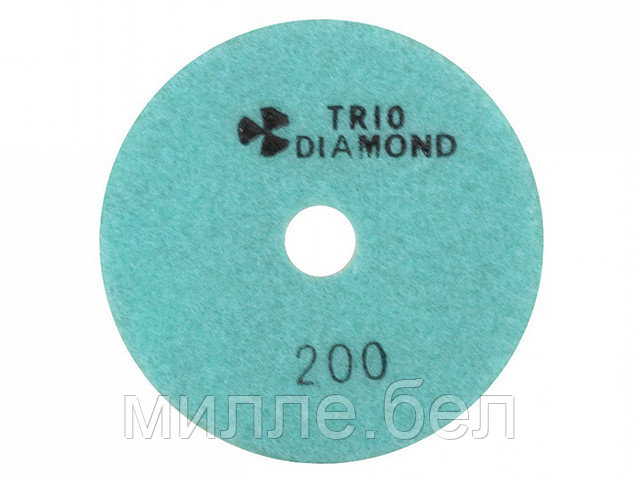 Алмазный гибкий шлифкруг "Черепашка" 100 № 200 (мокрая шл.) (Trio-Diamond)