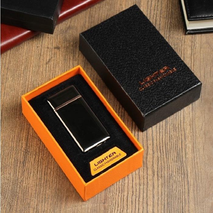 Зажигалка с зарядкой от USB «Luxury» черная - фото 1 - id-p194558483