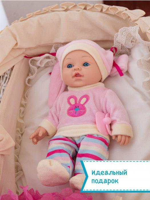 Детская кукла пупс большая красивая игрушка 30см пупсик младенец карапуз в одежде для девочки ребенка - фото 8 - id-p194558727