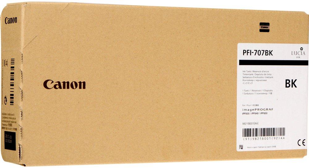 УЦЕНЕННЫЙ Картридж Canon PFI-707BK Черный (9821B003[AA]), 700мл