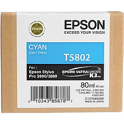 УЦЕНЕННЫЙ Картридж Epson T5802 (C13T580200) Голубой