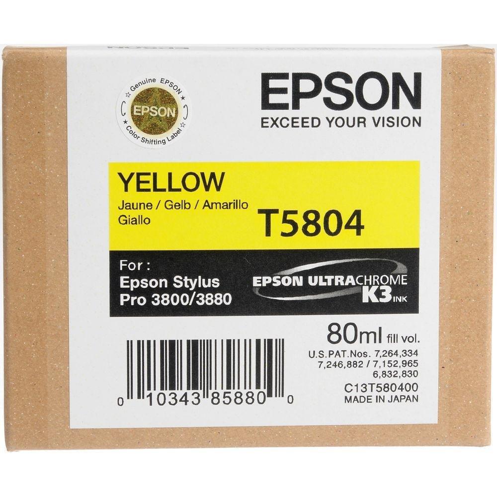 УЦЕНЕННЫЙ Картридж Epson T5804 (C13T580400) Желтый
