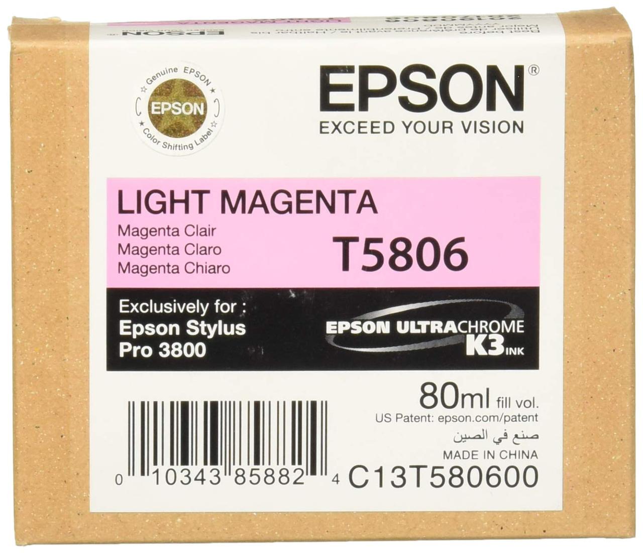 УЦЕНЕННЫЙ Картридж Epson T5806 (C13T580600) Светло-пурпурный