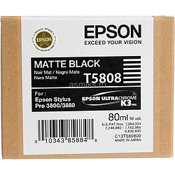УЦЕНЕННЫЙ Картридж Epson T5808 (C13T580800) Матовый черный