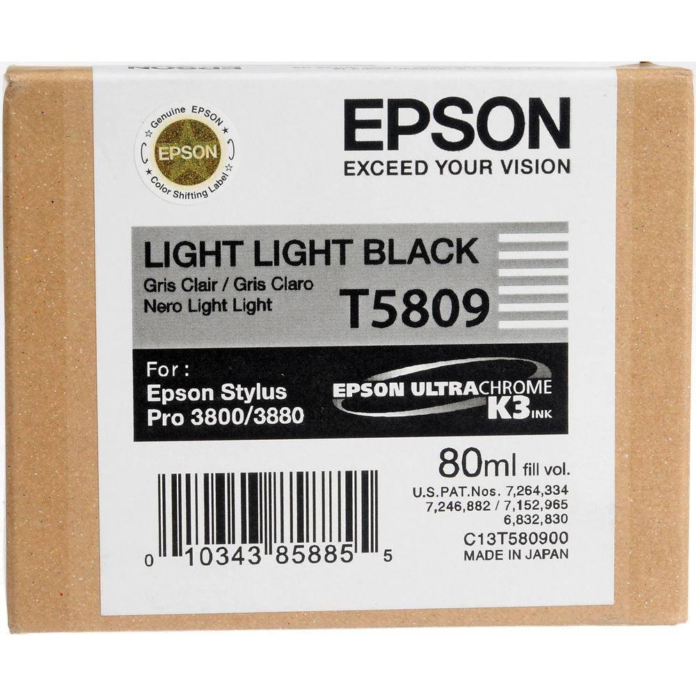 Картридж Epson T5809 (C13T580900) Светло-светло-серый