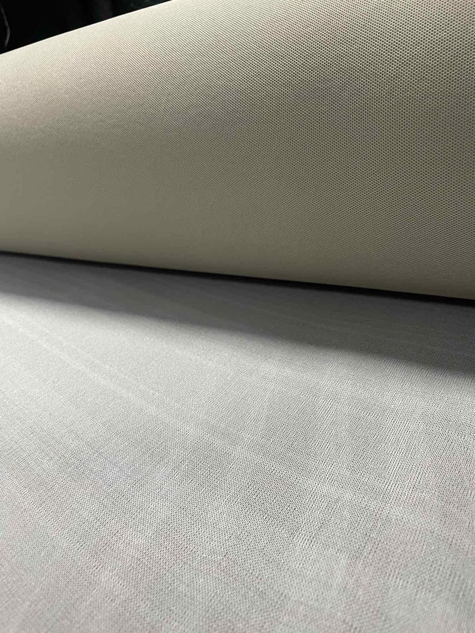 Потолочная ткань сетка на поролоне 3мм / ламинирование нижнего слоя сетка / светло-бежевая / Турция - фото 1 - id-p194575896