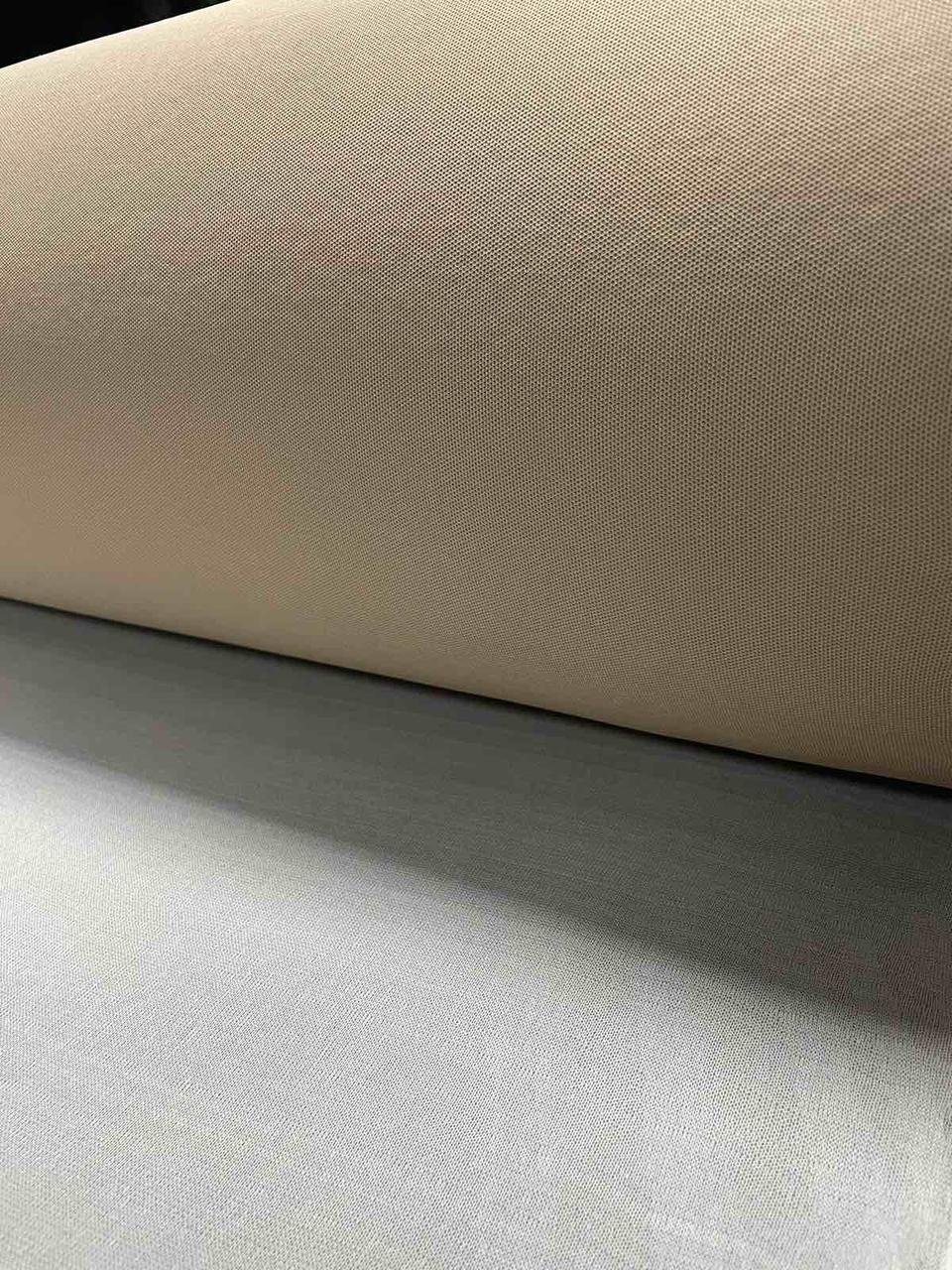 Потолочная ткань сетка на поролоне 3мм / ламинирование нижнего слоя сетка / бежевая / Турция - фото 1 - id-p194575914