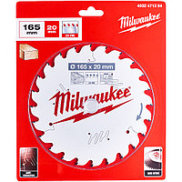 Пильный диск 165x2,2x20 мм Z24 по дереву Milwaukee (4932471294)